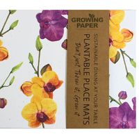 Growing Paper Orchid Place Mats